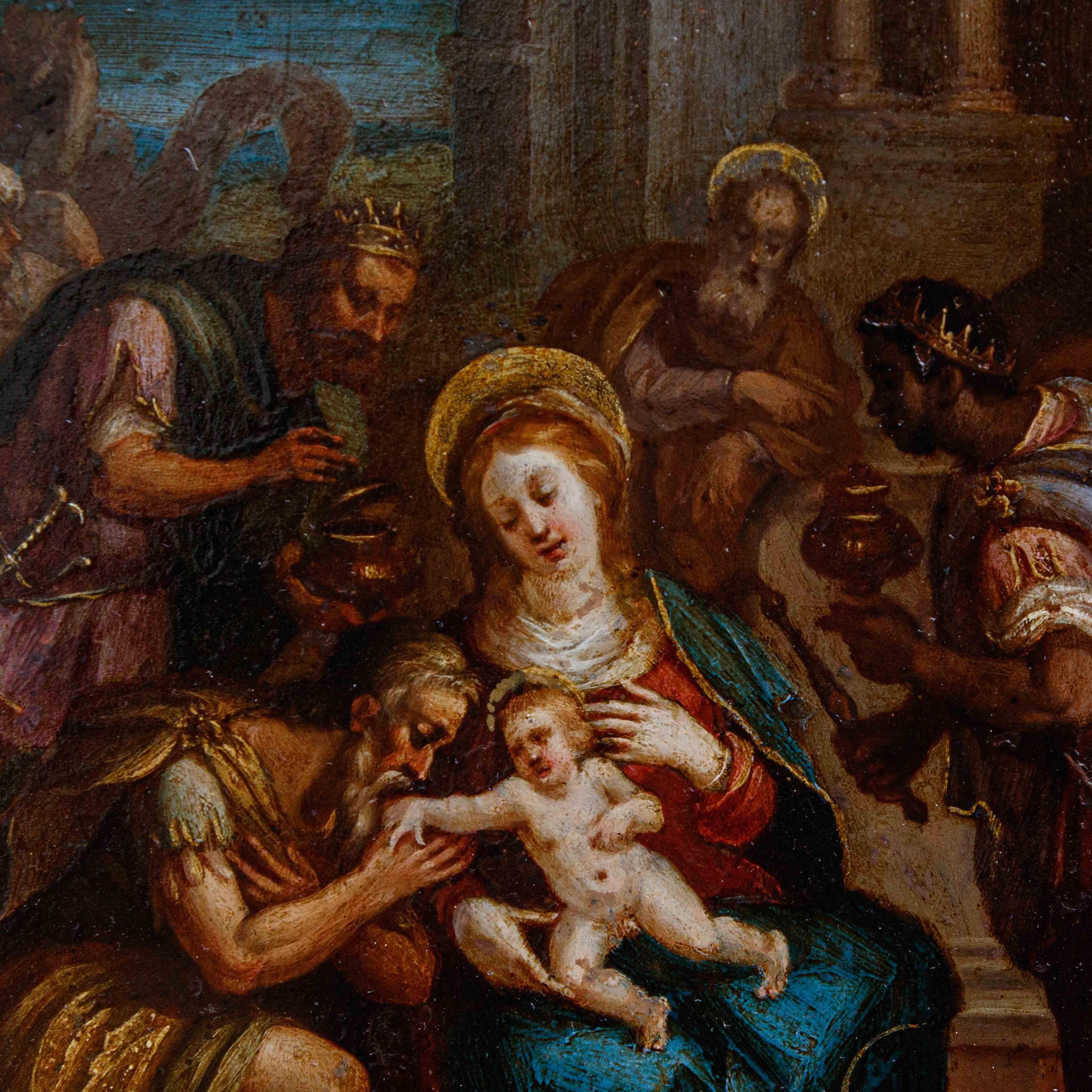 XVII secolo, Scuola fiamminga, Adorazione dei Magi (Sonstiges) im Angebot