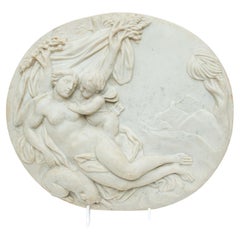 XVII Secolo Venere Dormiente E Cupido in Marmo