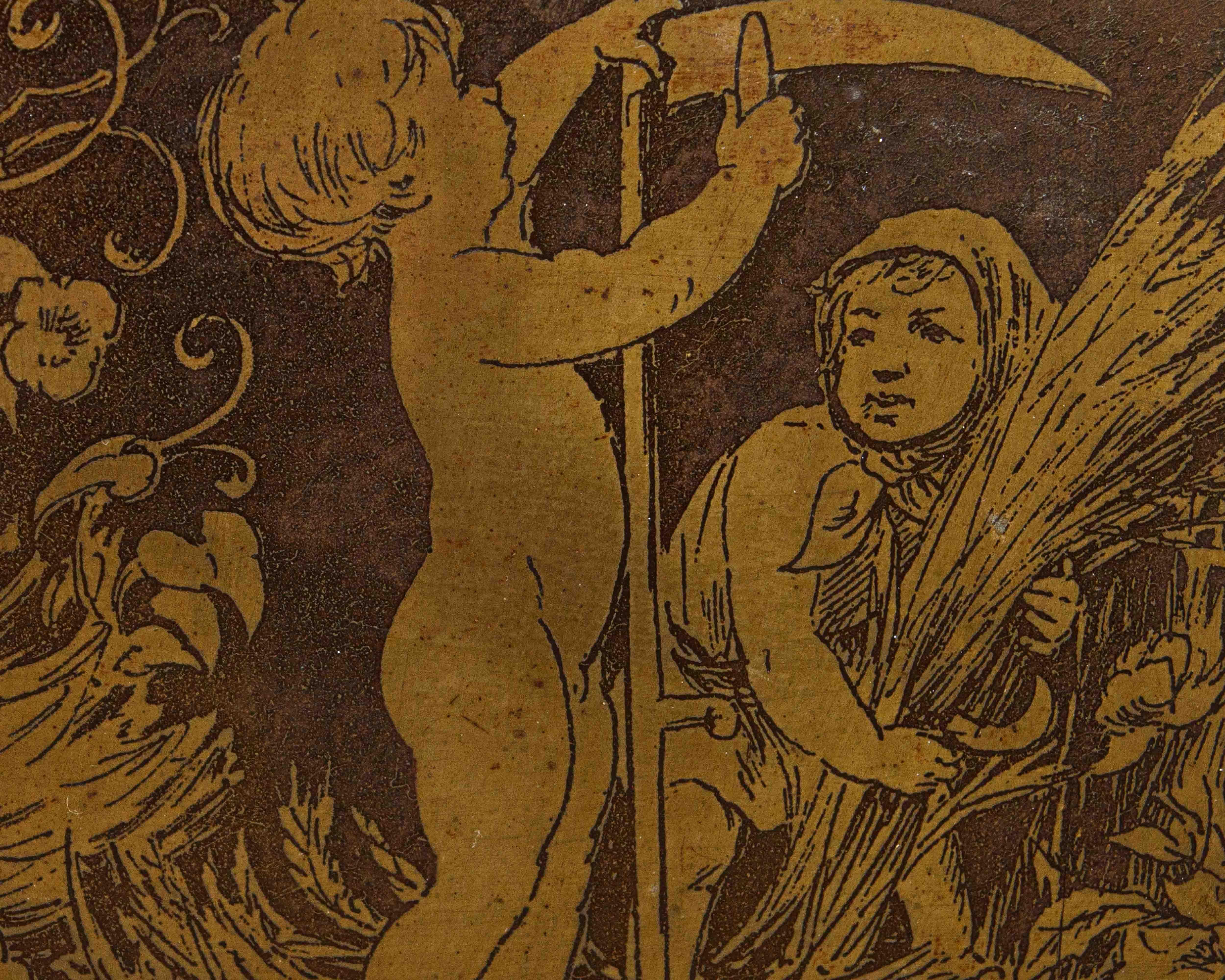 Siglo XVIII, Alegorías de las estaciones con putti Cobre en venta