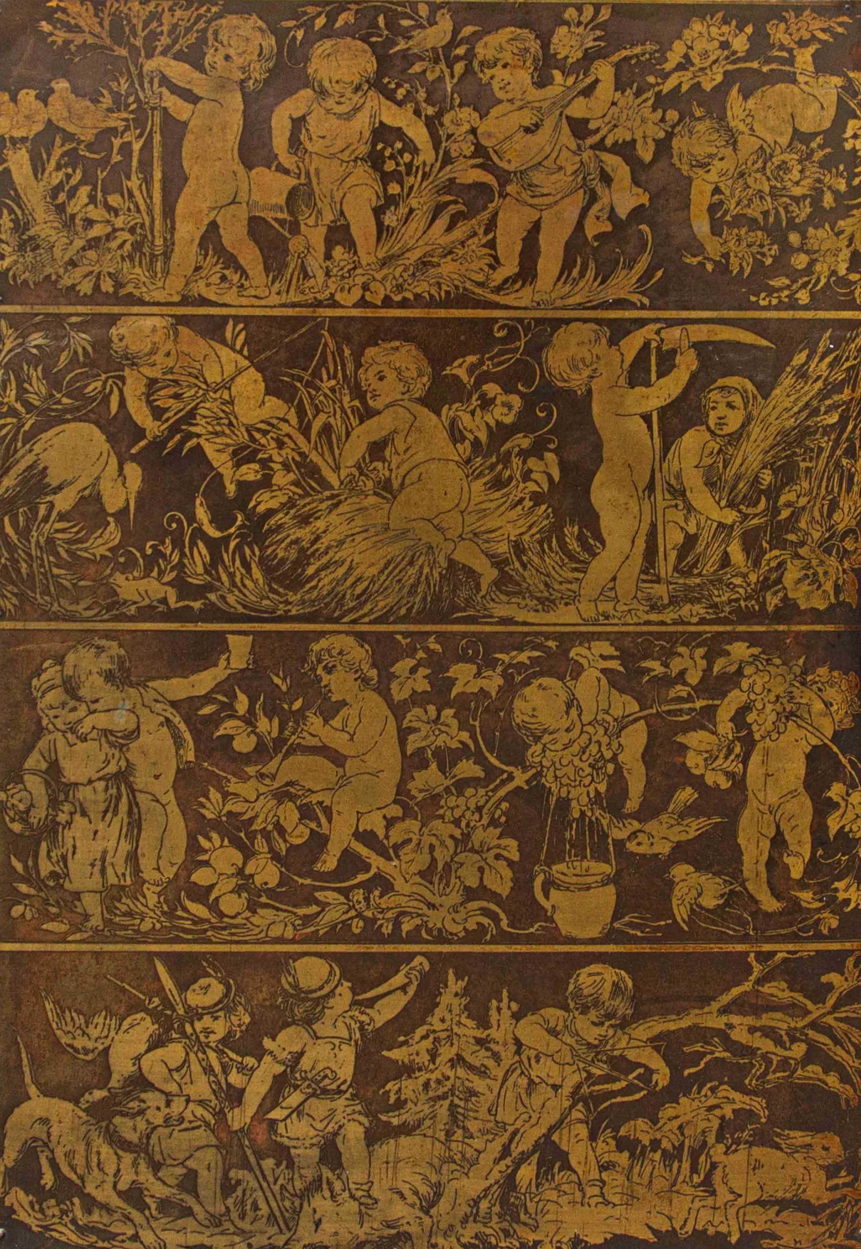 Siglo XVIII, Alegorías de las estaciones con putti en venta 1