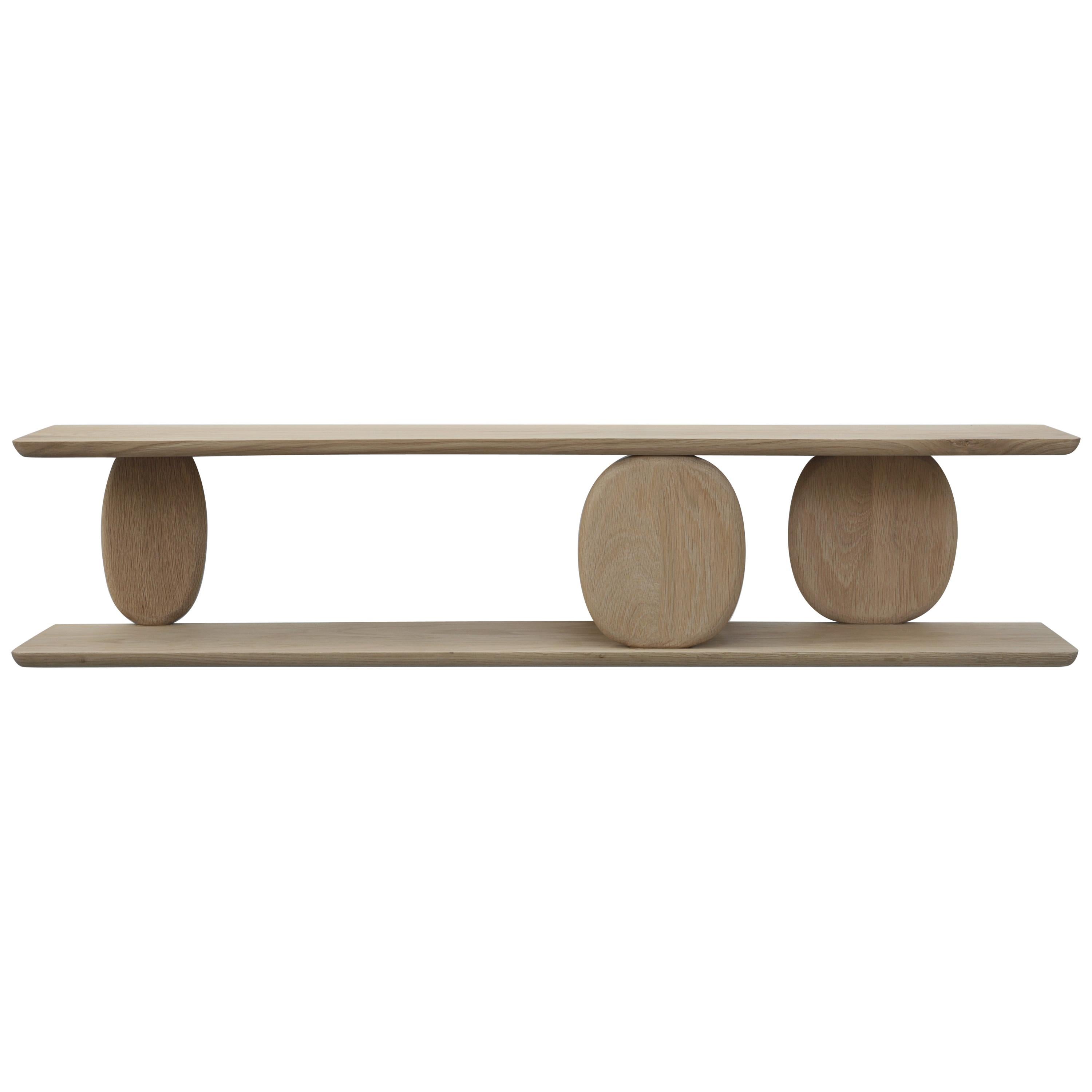 Noviembre XVIII Wall Shelf in Oak Wood, Floating Shelf by Joel Escalona

The Noviembre collection is inspired by the creative values of Constantin Brancusi, a Romanian sculptor considered one of the most influential artists of the twentieth century,