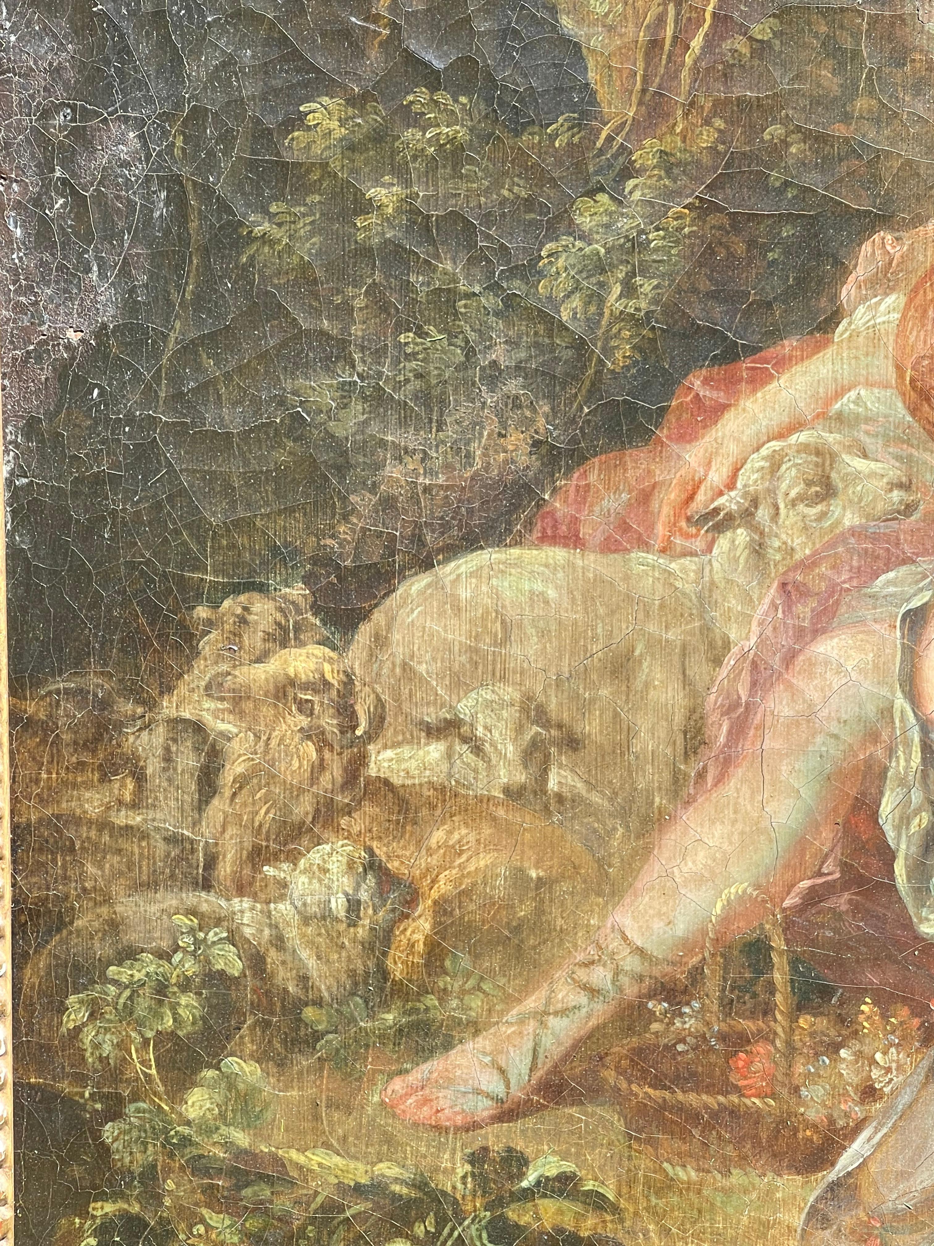 18th Century, Oil on Canvas « les Grâces » 2