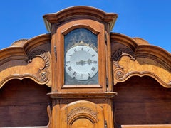 18th Century, Bressan Dresser with Elm Clock