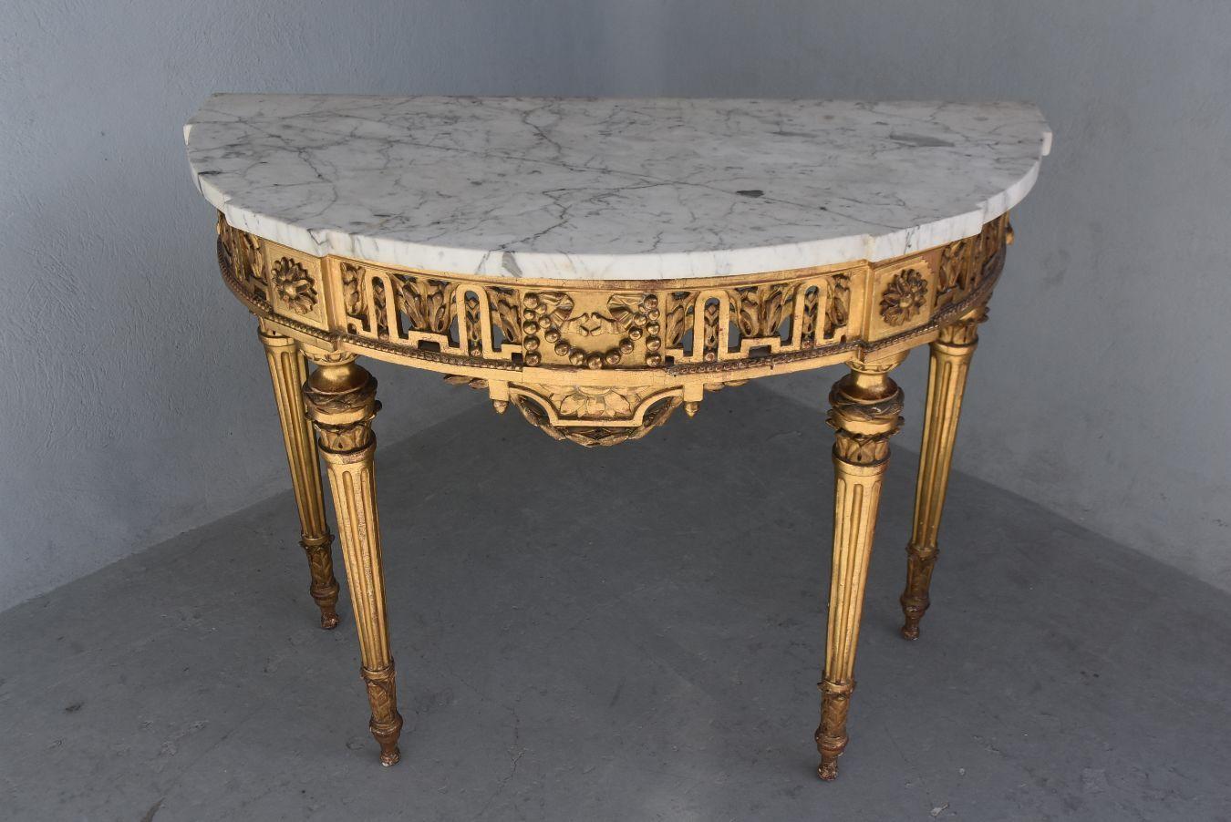 French 18th Century Giltwood Console Louis XVI Period
