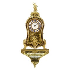 XVIIIth Cartel Clock Louis XV Boulle Marquetry