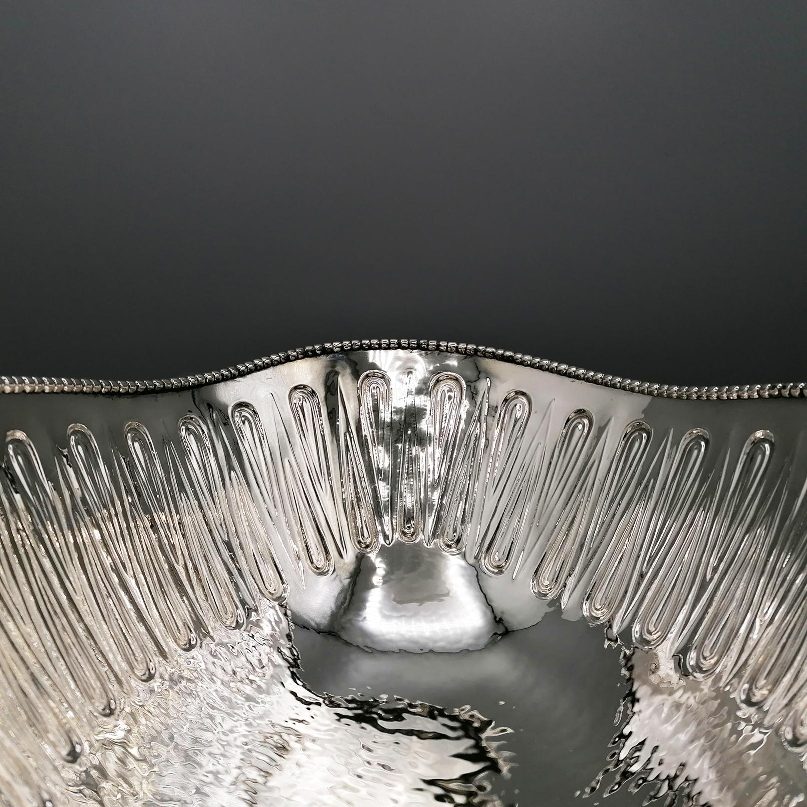 XX Centiry Italian Solid 800 Silver Centrepiece - Jatte For Sale 5