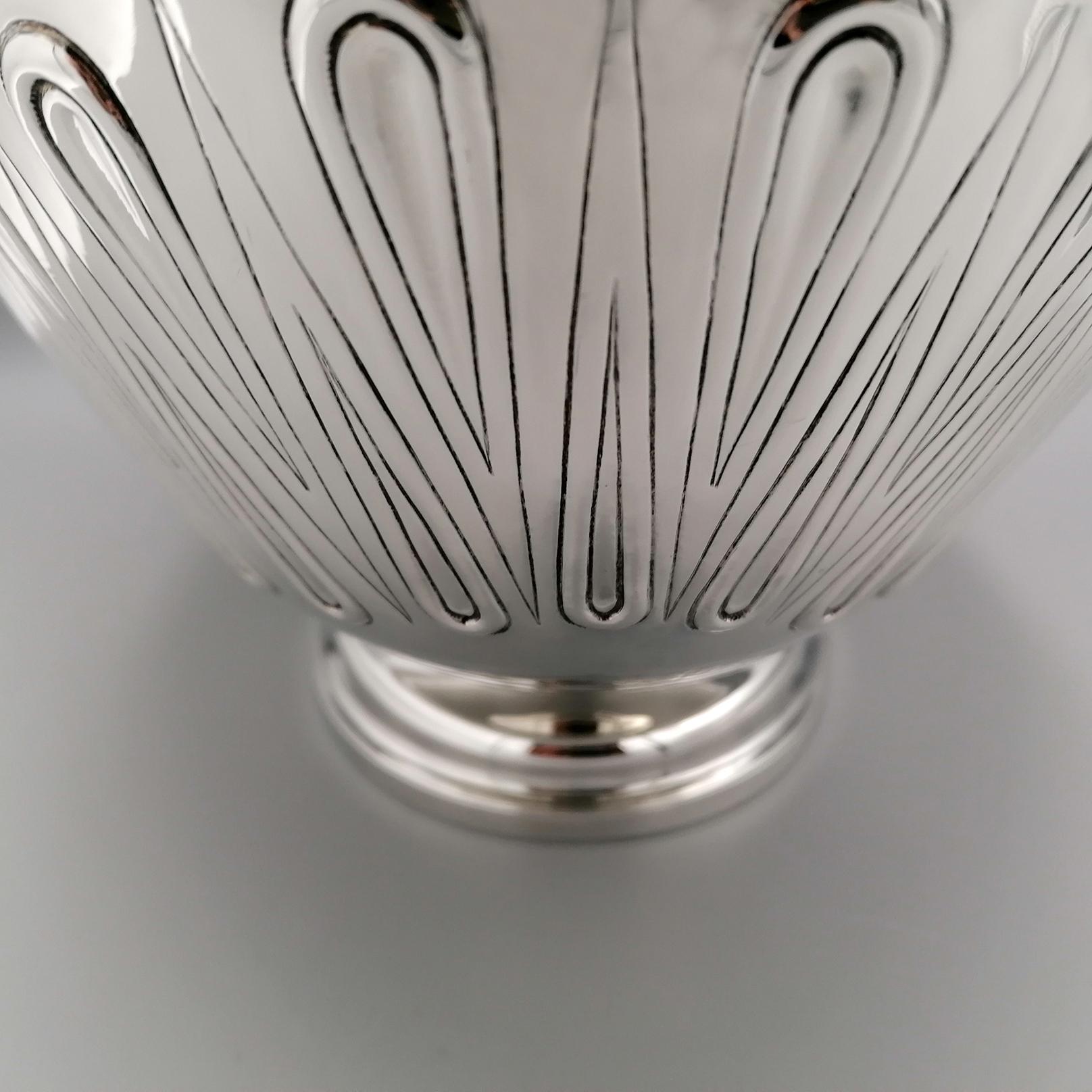 XX Centiry Italian Solid 800 Silver Centrepiece - Jatte In New Condition For Sale In VALENZA, IT