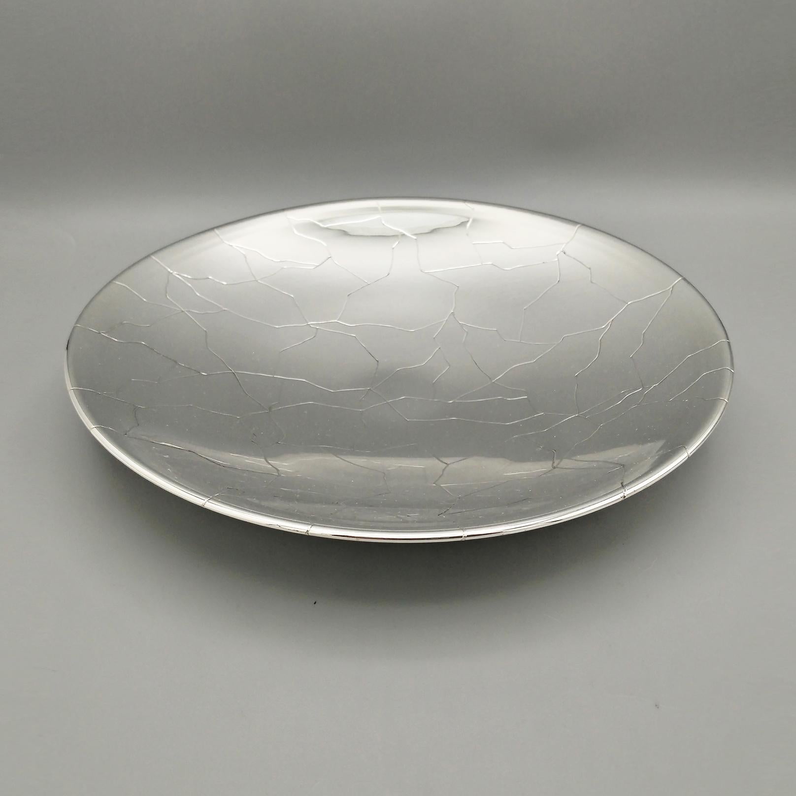 XX Century Italian 800 Silver modern Dish 