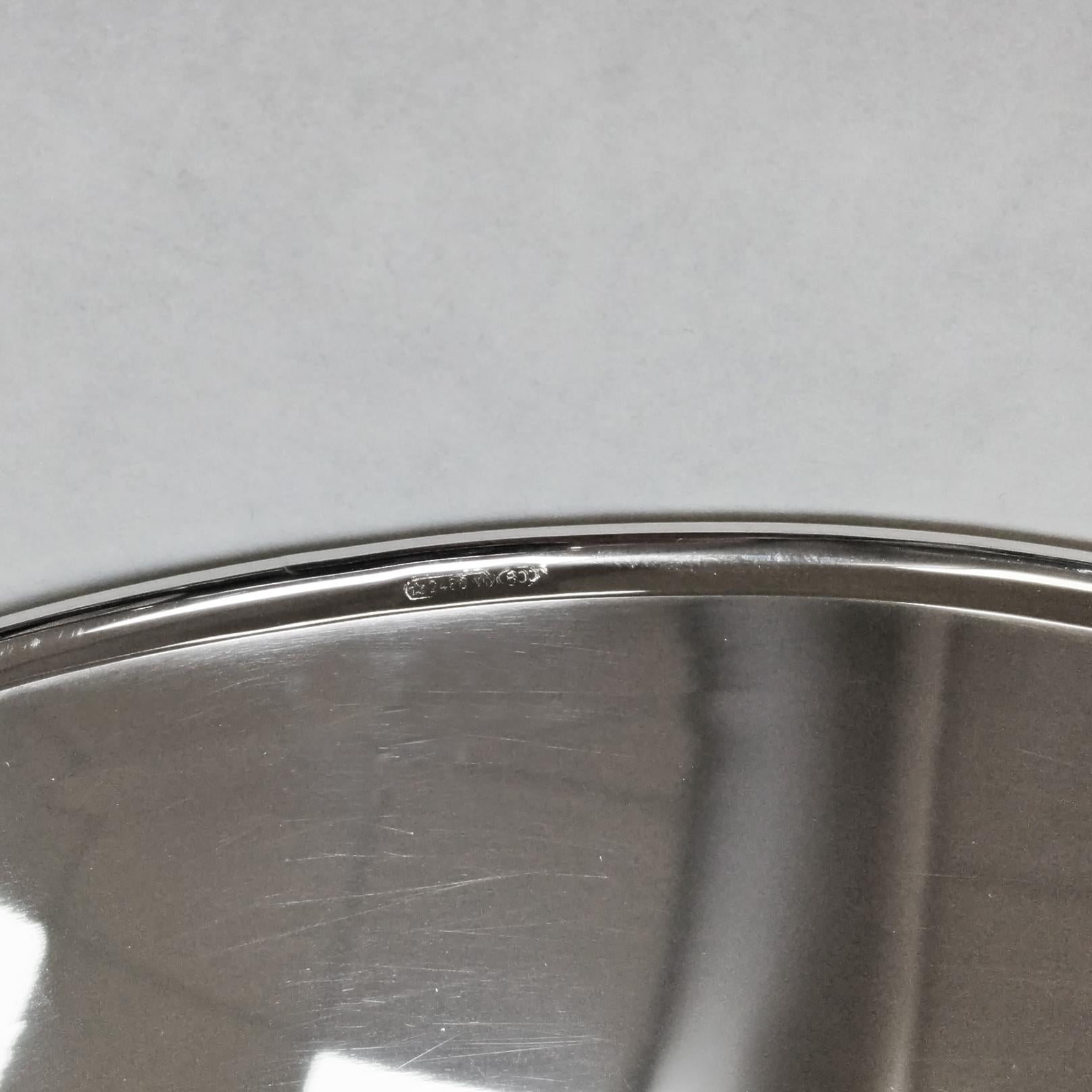 XX Century Italian 800 Silver modern Dish 