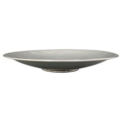 XX Century Italian 800 Silver modern Dish "Craquelé"