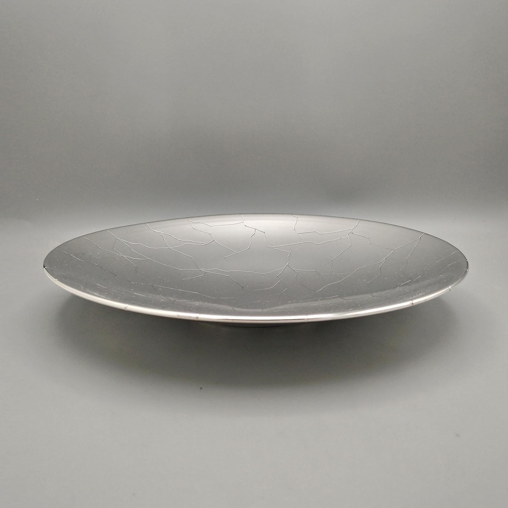 Moderno XX Century Italian 800 Silver modern Dish 