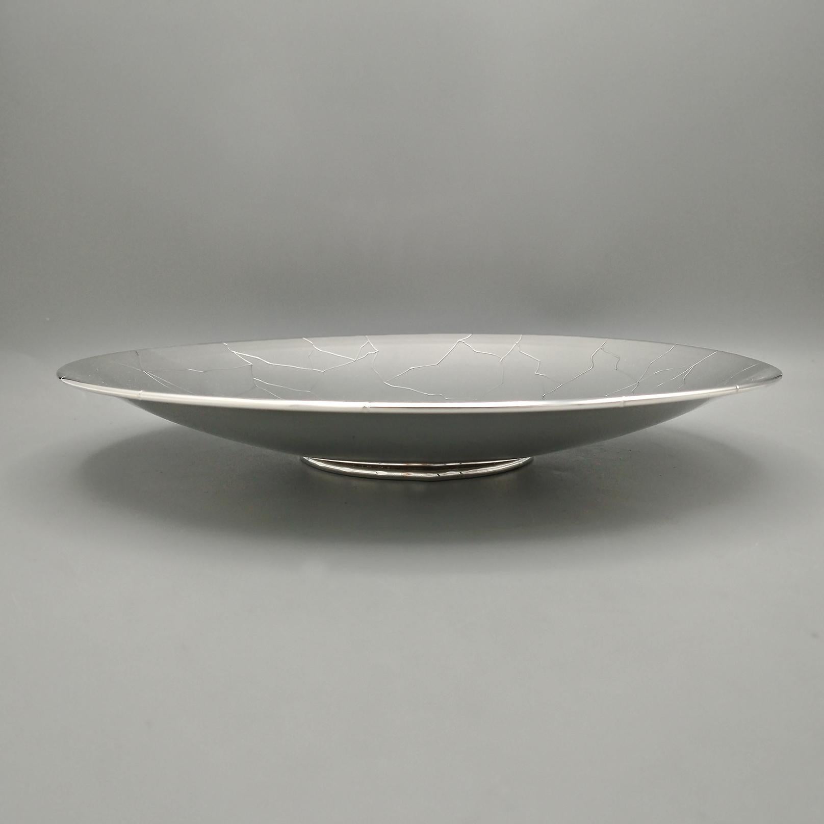 XX Century Italian 800 Silver modern Dish 