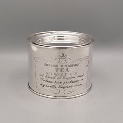 XX Century Italian 800 Solid Silver Tea Caddy