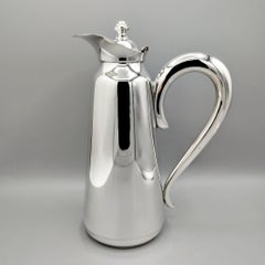 20th-Century Italian Modern 800 Silver Thermos for Coffee, Tea, and Hot Beverages