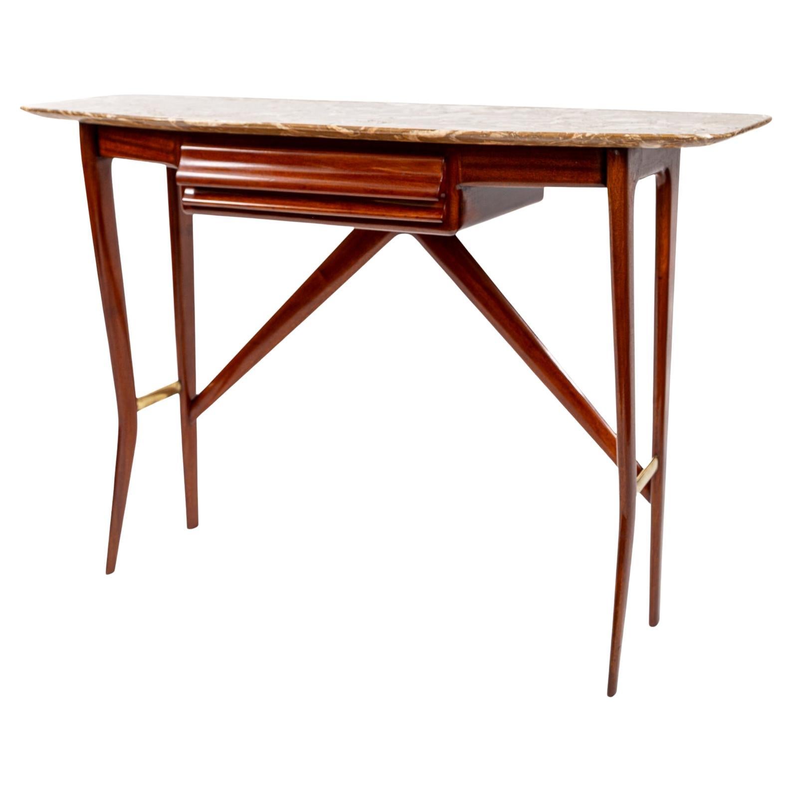 XX Century Italian Modernist Angled Console Table For Sale