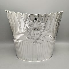 20. Jahrhundert Italienisch Oval massivem Sterling Silber Chapagne Eimer