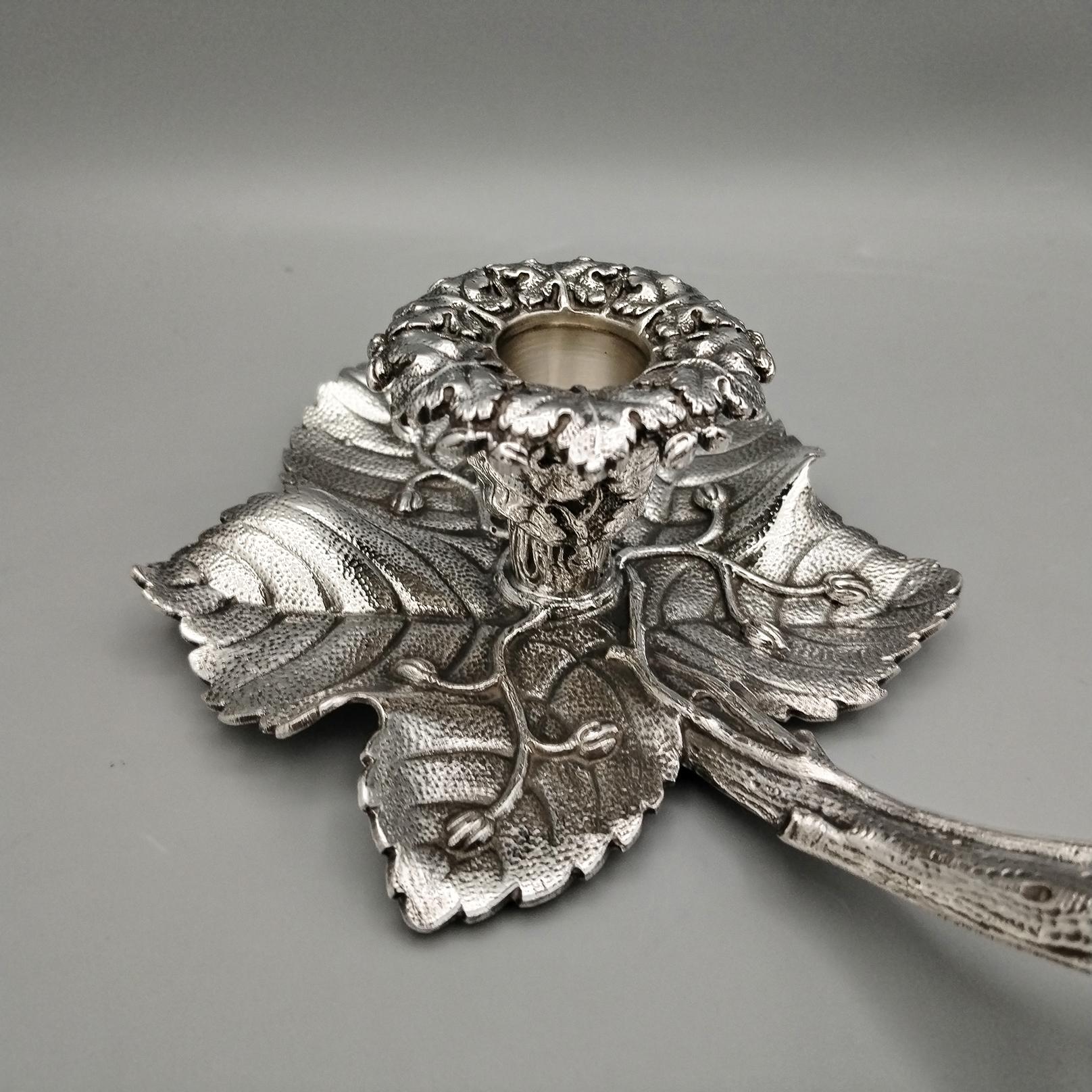 Other XX Century Italian Solid 800 Silver Chambercticks For Sale