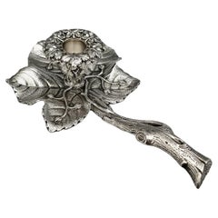 XX Century Italian Solid 800 Silver Chambercticks
