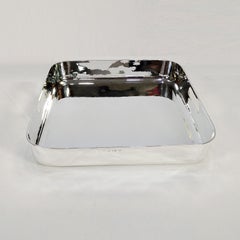 XX° Century Italian Solid 800 Silver Hammered tray