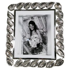 XX Century Italian Solid 800 Silver Picture Frame.