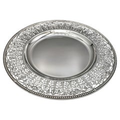 XX Century Italian Solid 800 Silver Pierced Dish XX Century Italian Solid 800 Silver Pierced Dish
