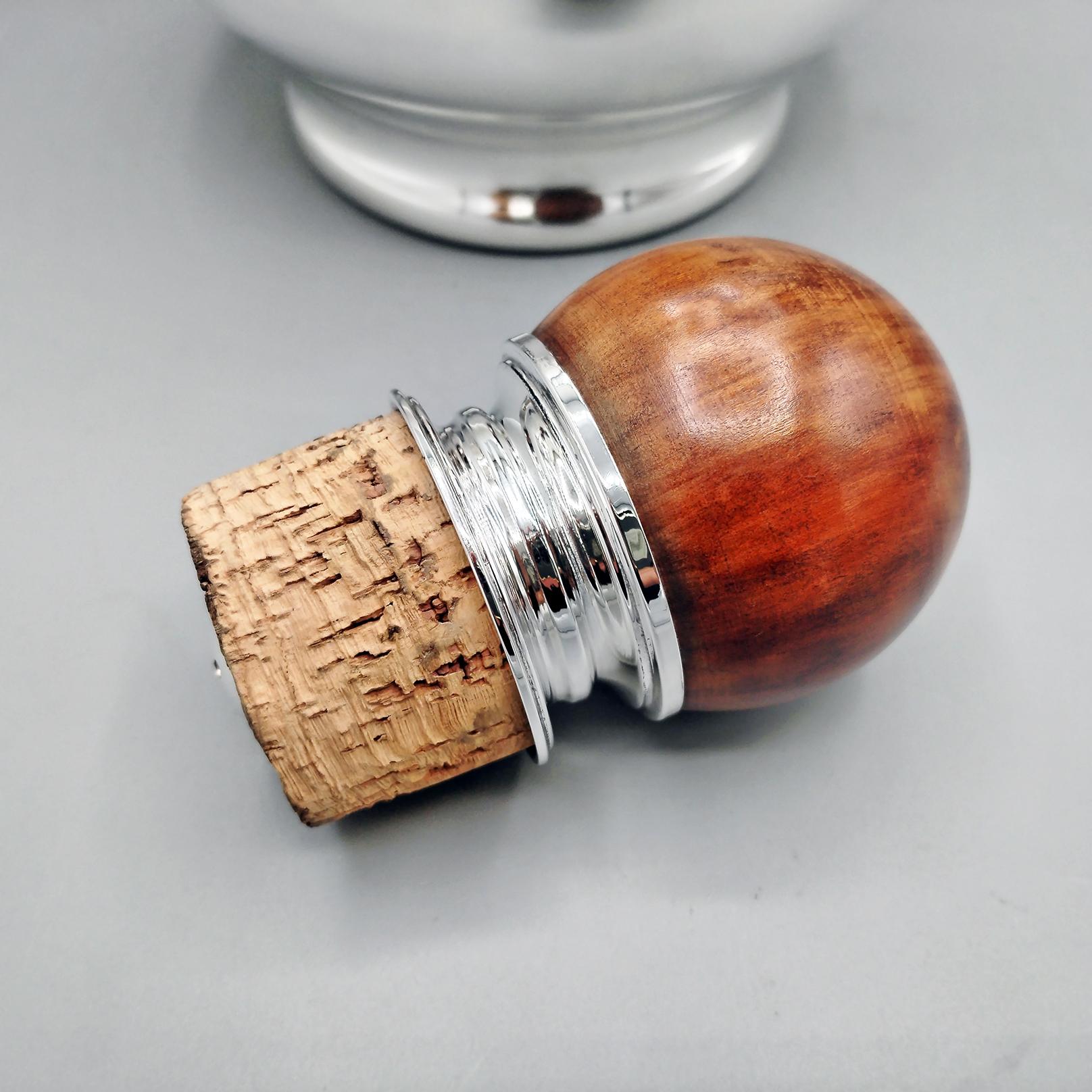 XX Century italian solid 800 Silver pourer in vendita 3