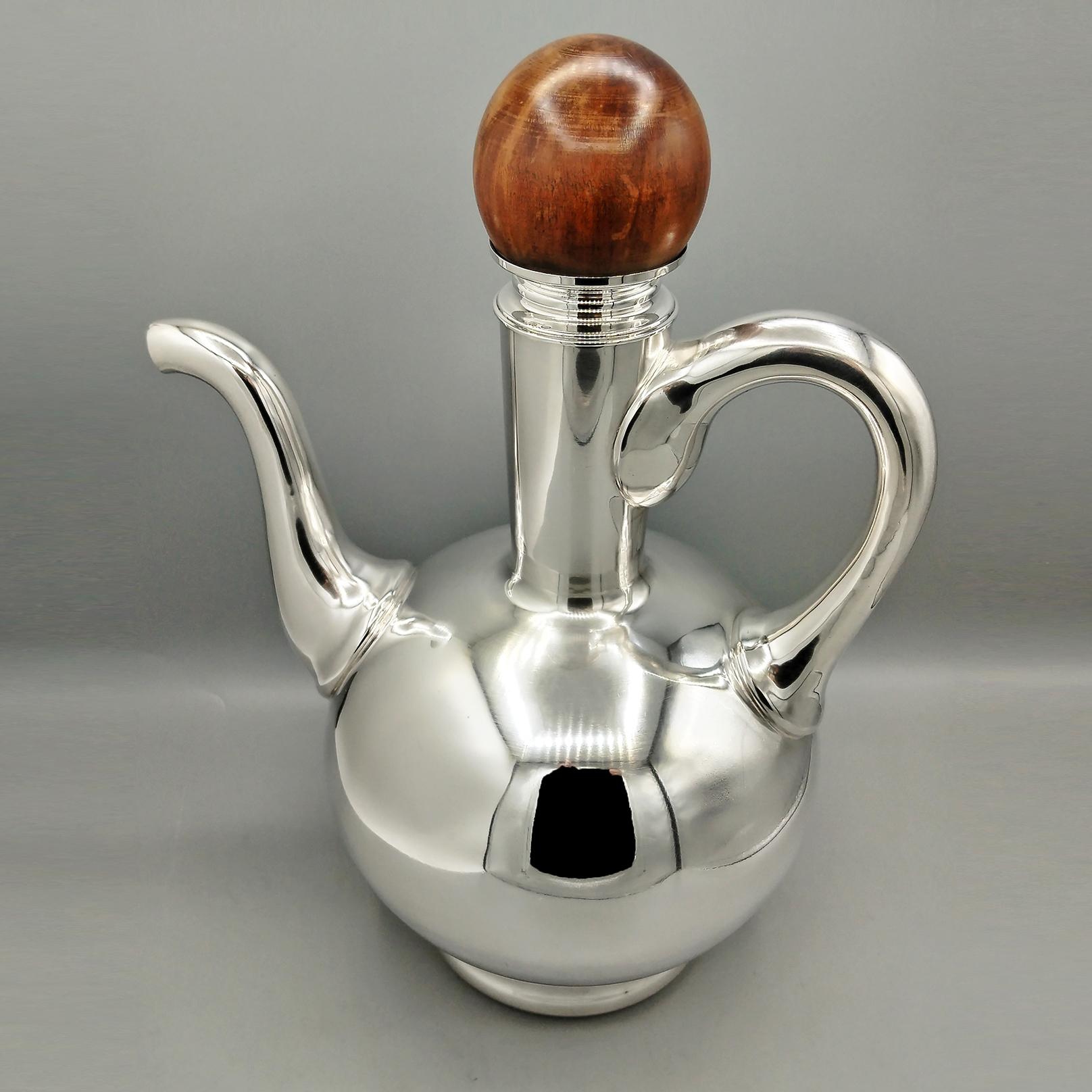 Altro XX Century italian solid 800 Silver pourer in vendita