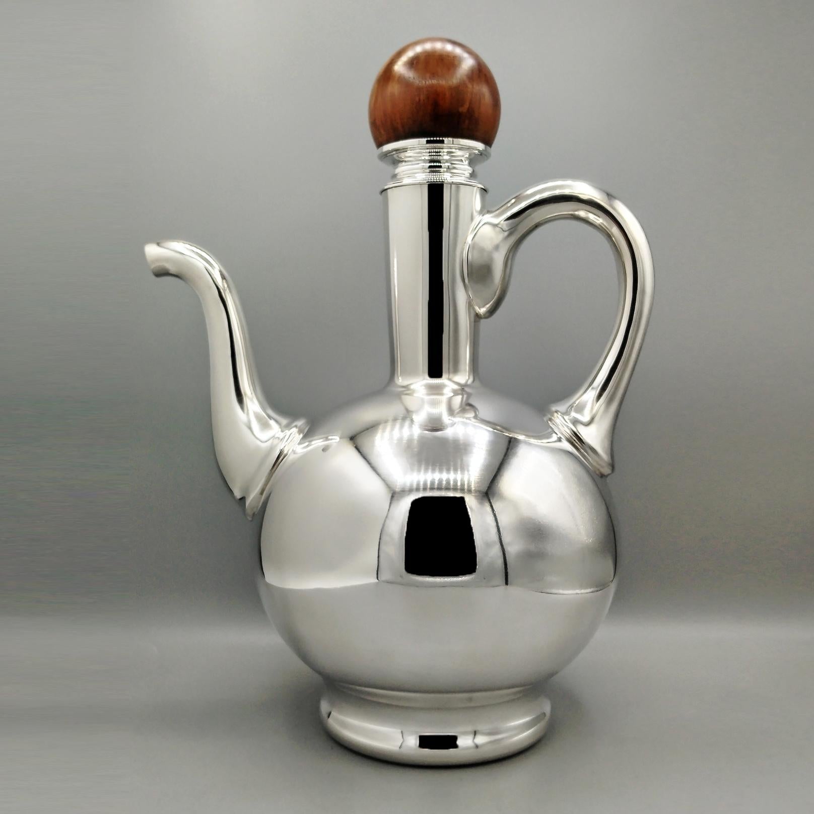 Italian XX Century italian solid 800 Silver pourer in vendita