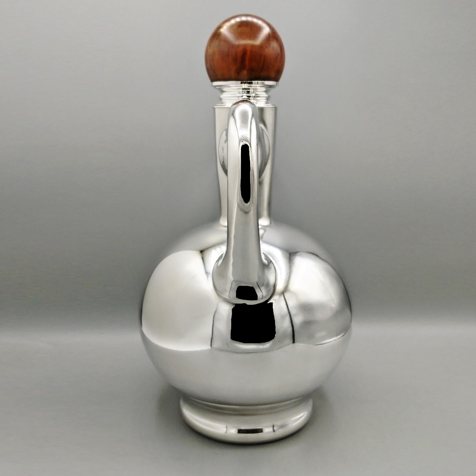 XX Century italian solid 800 Silver pourer In condizioni buone in vendita a VALENZA, IT
