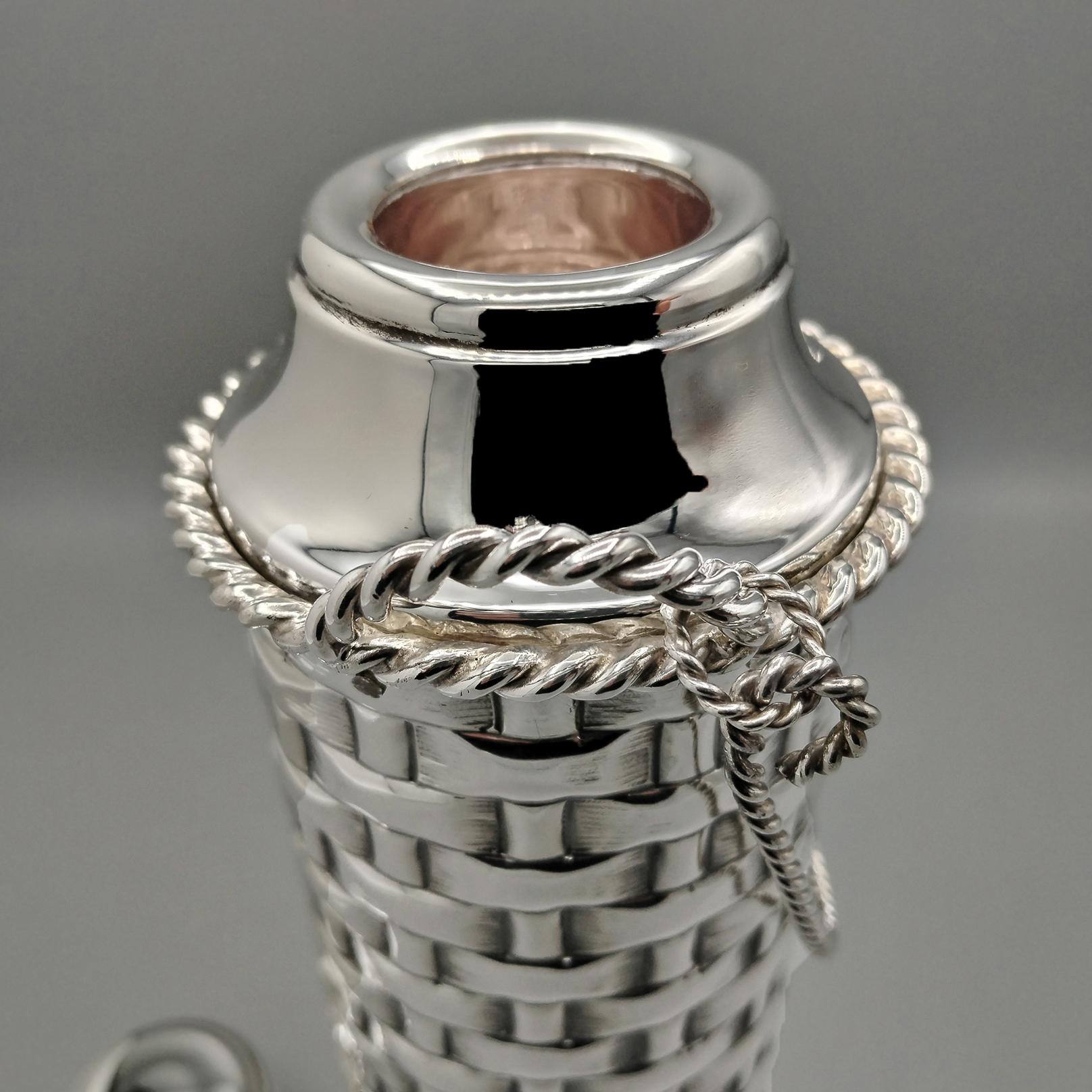 Termo de plata 800 maciza italiana del siglo XX en venta 2