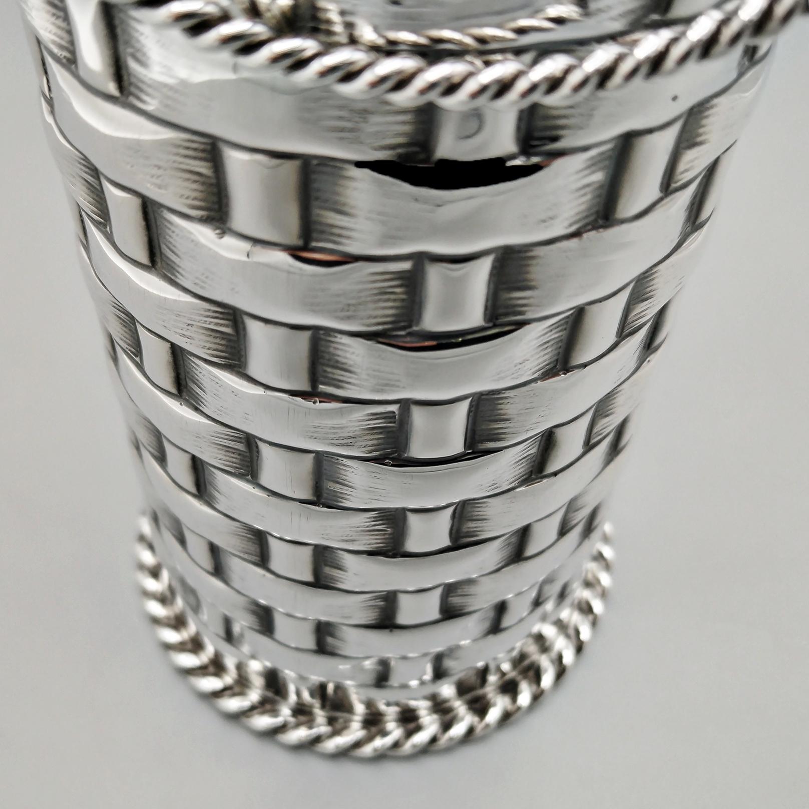 Termo de plata 800 maciza italiana del siglo XX en Excelente estado para la venta en VALENZA, IT