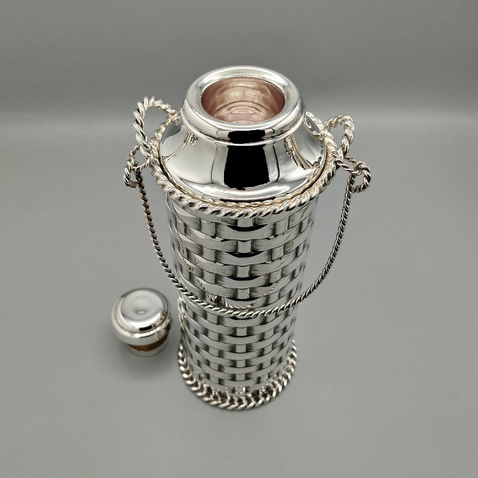 Termo de plata 800 maciza italiana del siglo XX Late 20th Century en venta
