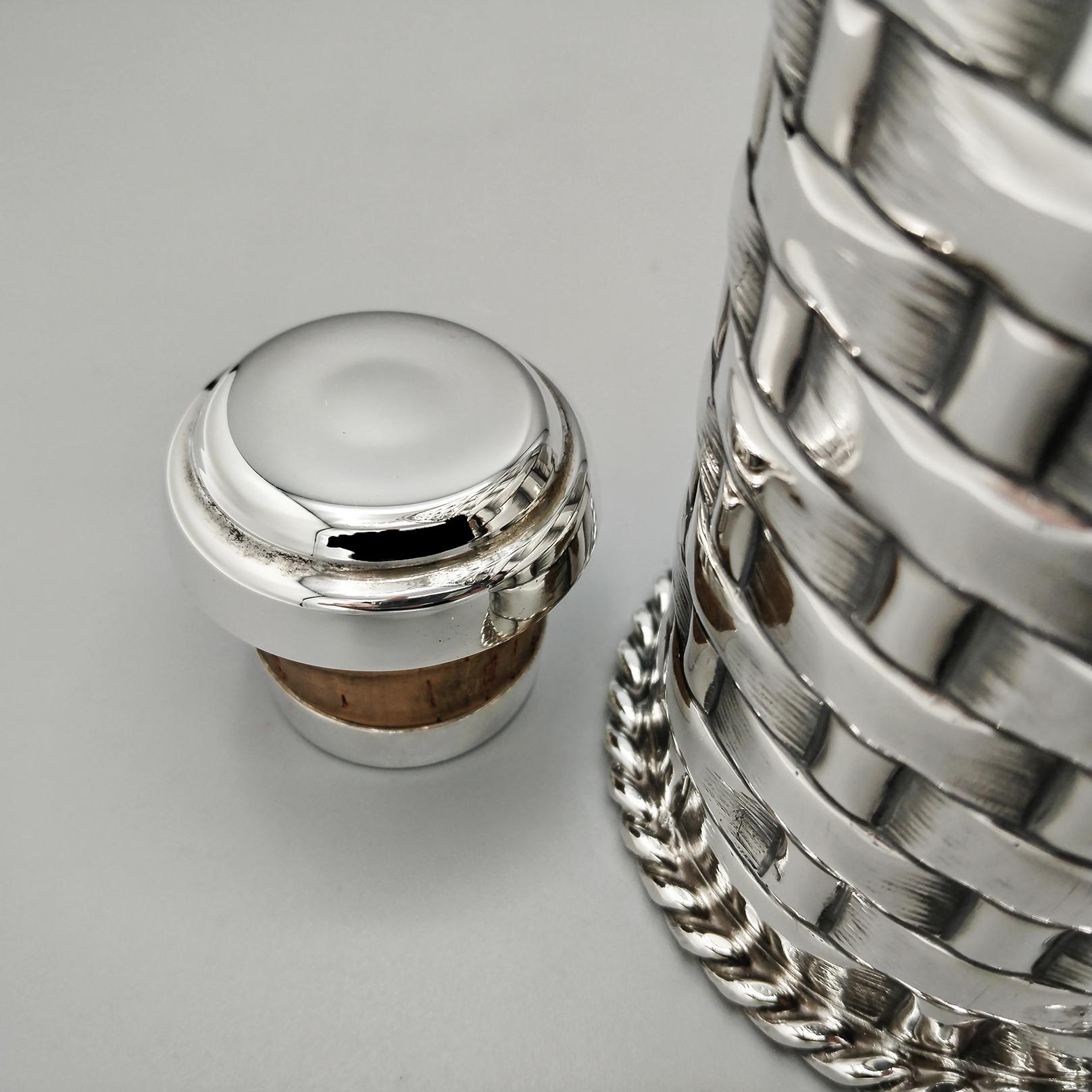 Termo de plata 800 maciza italiana del siglo XX Silver en venta