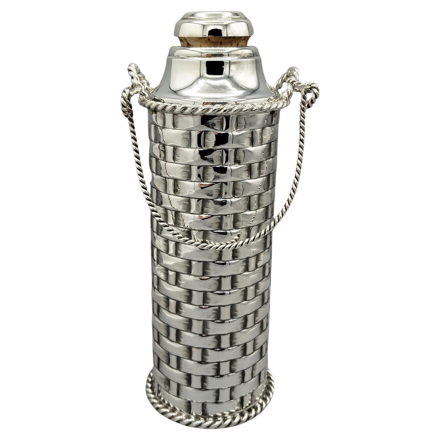 Termo de plata 800 maciza italiana del siglo XX