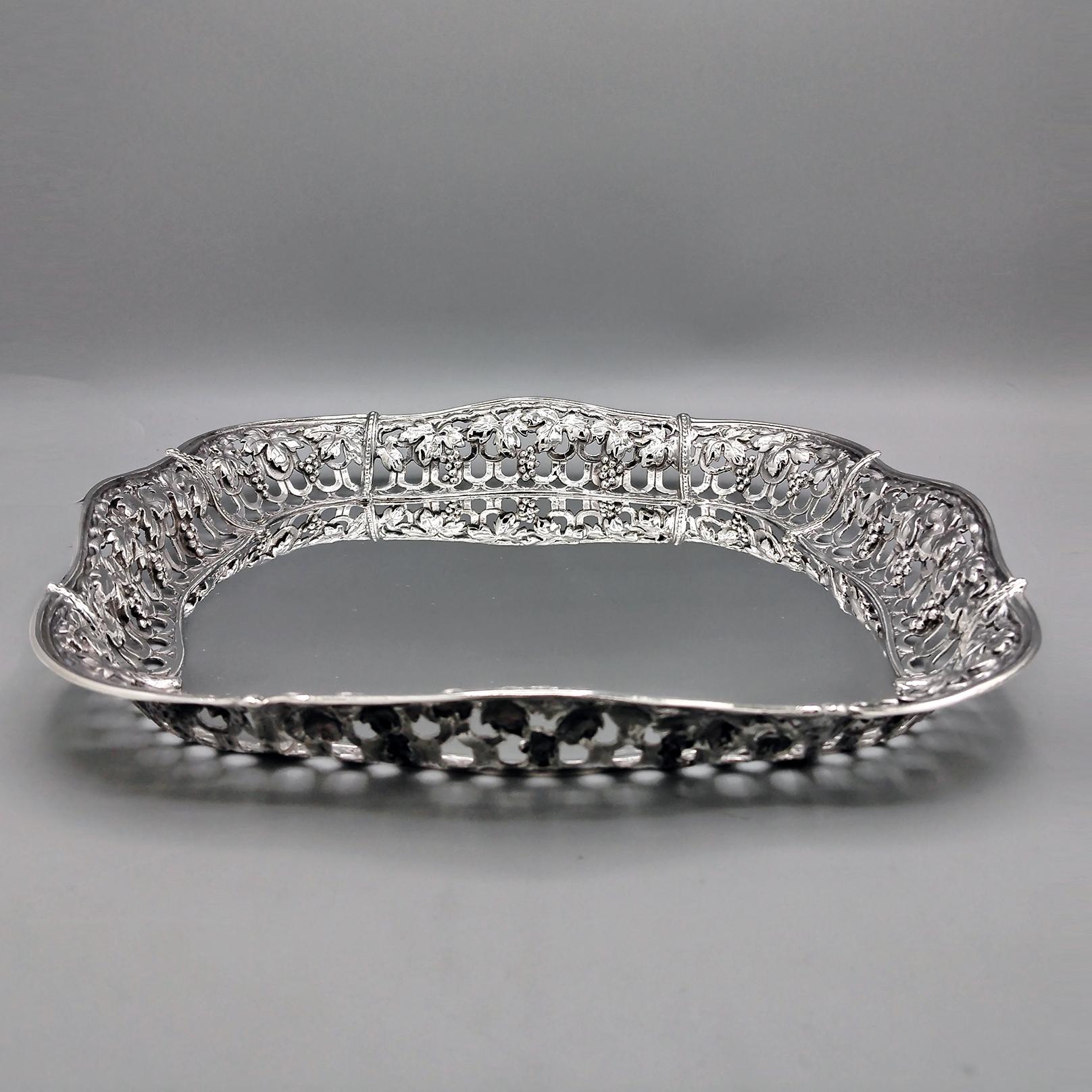 Cesta de plata de ley italiana del siglo XX Otro en venta
