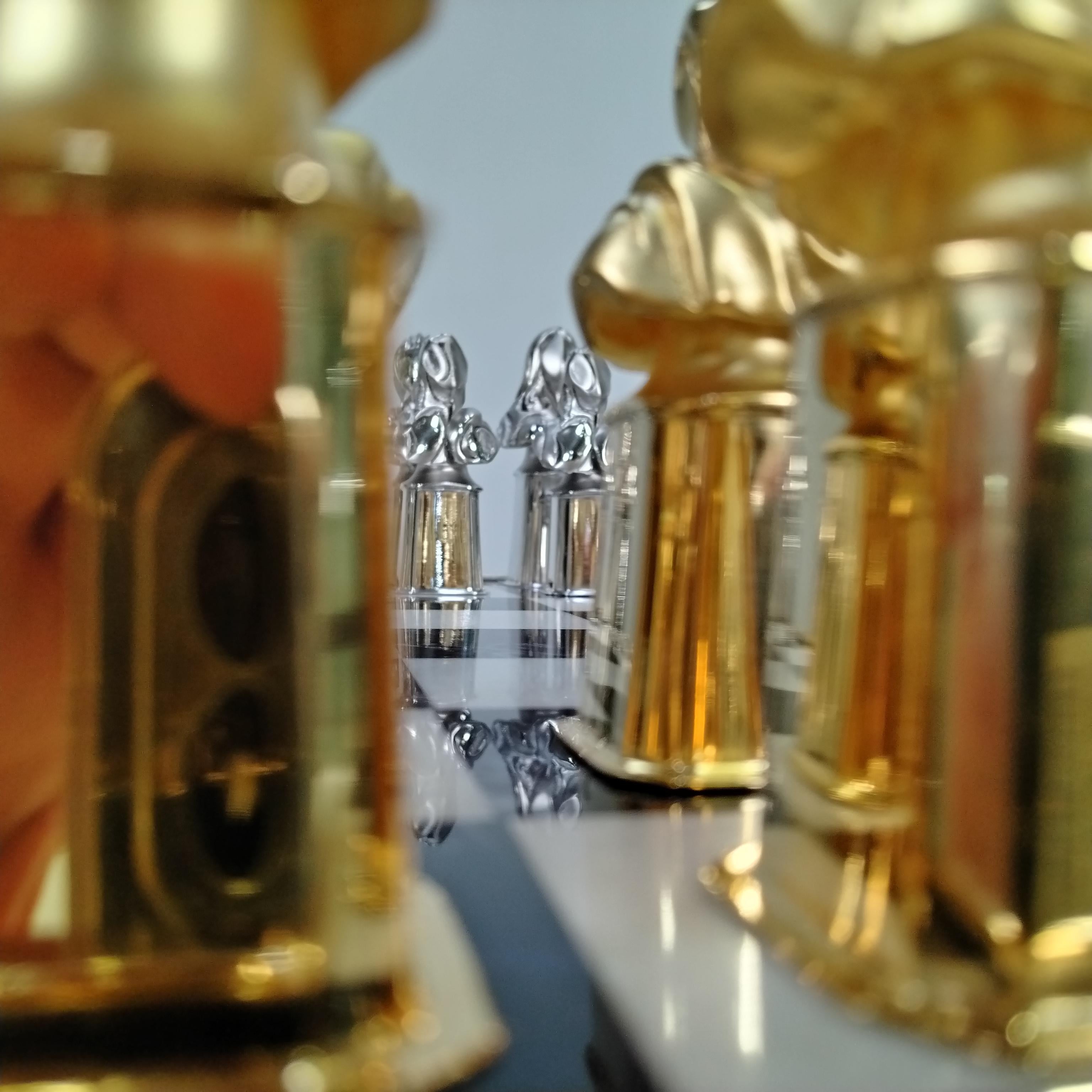XX° Century Italian sterling silver chessboard with a chess game in vendita 13