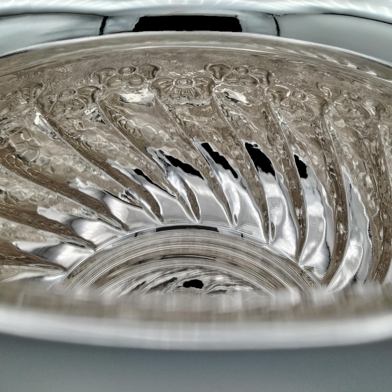 Late 20th Century Porte-pot de fleurs en argent sterling italien du 20e siècle 