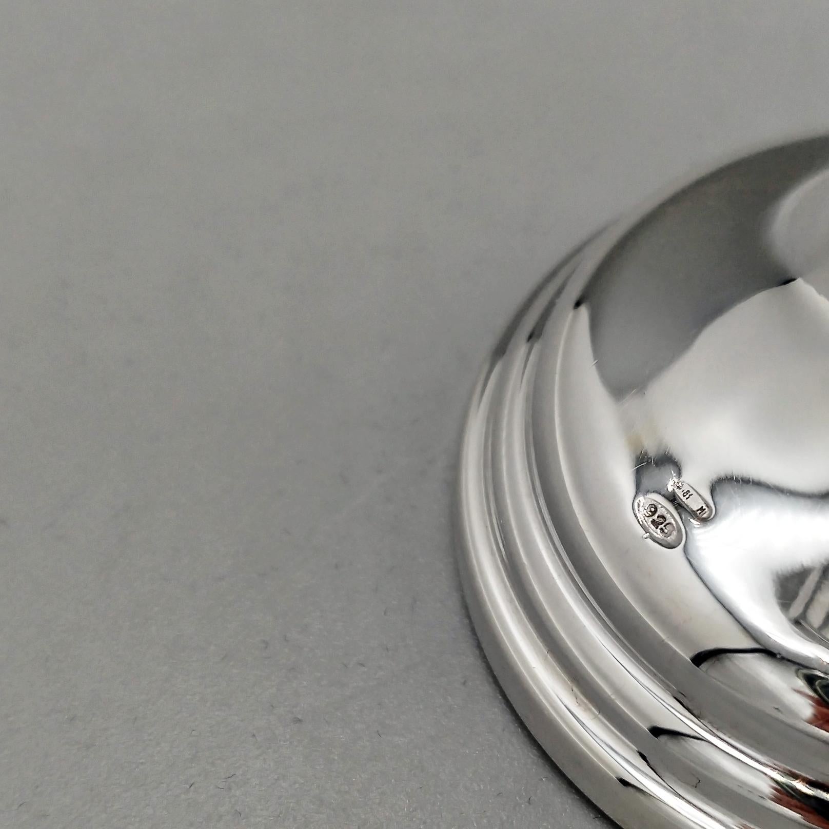 20. Jahrhundert Italienisch Sterling Silber Golfball Halter im Angebot 1
