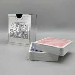 20th Century Italian Sterling Silver Playing Card Holder