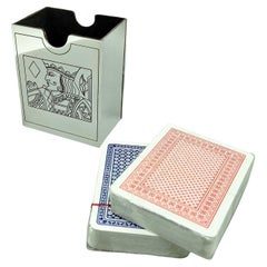 Plata de ley italiana del siglo XX Portatarjetas