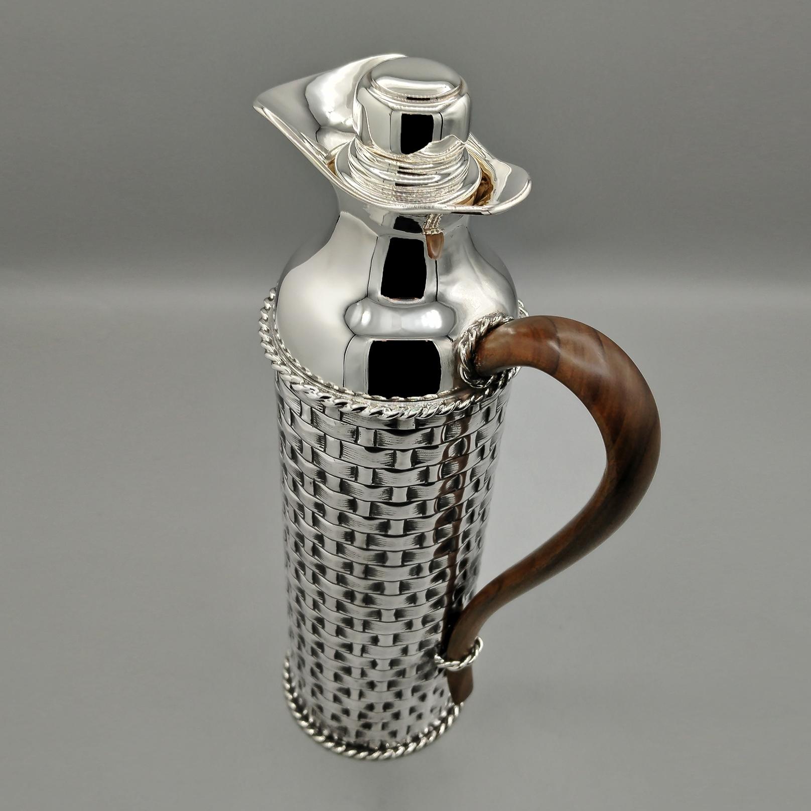 XX Century Italian Sterling Silver Thermos For Sale 1