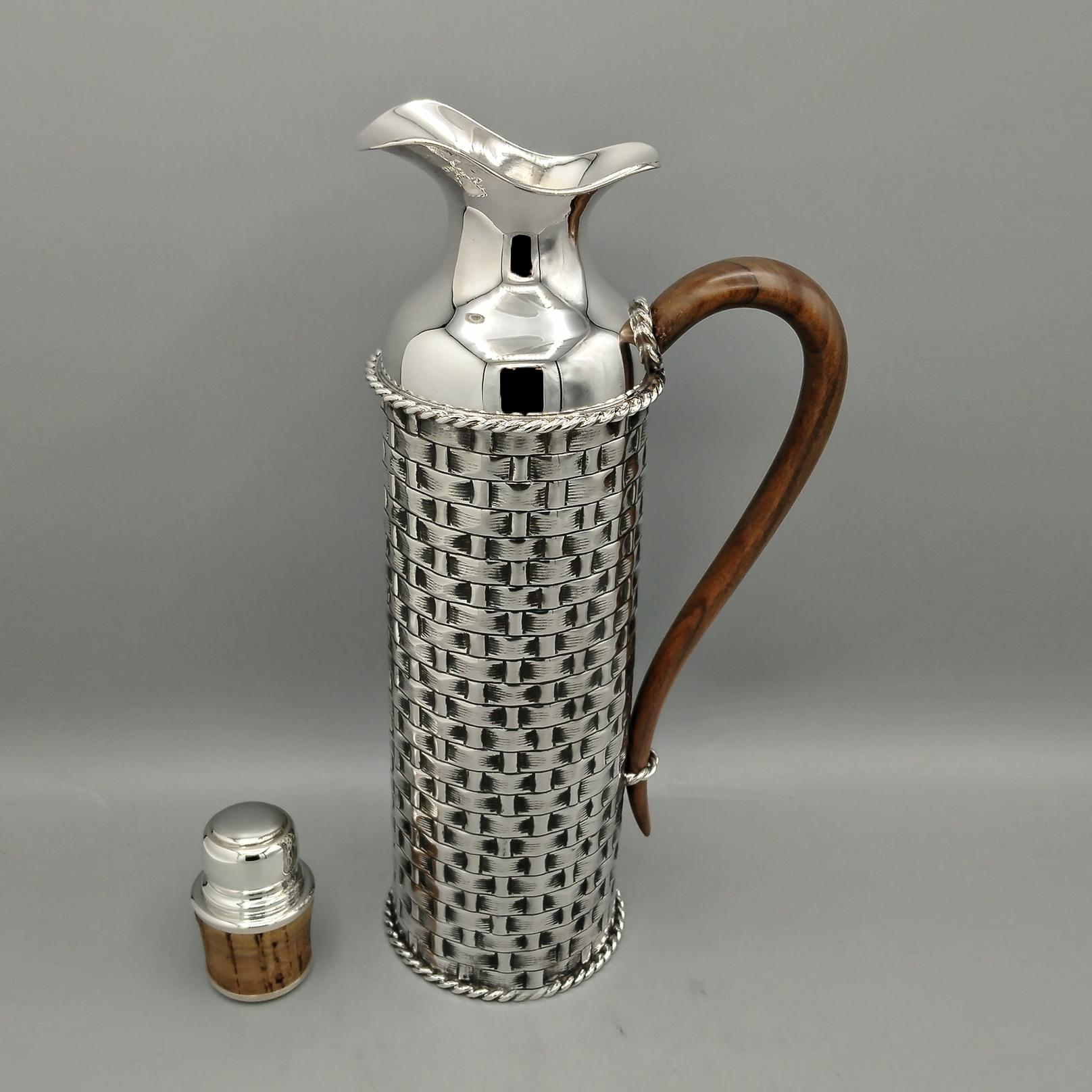 XX Century Italian Sterling Silver Thermos For Sale 3