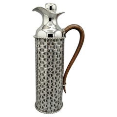 Italienische Sterling-Silber-Thermoskanne aus dem 20