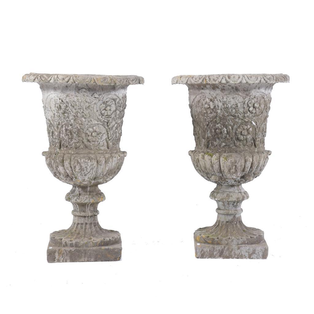 XX Century Medici Cement Vases  For Sale 4