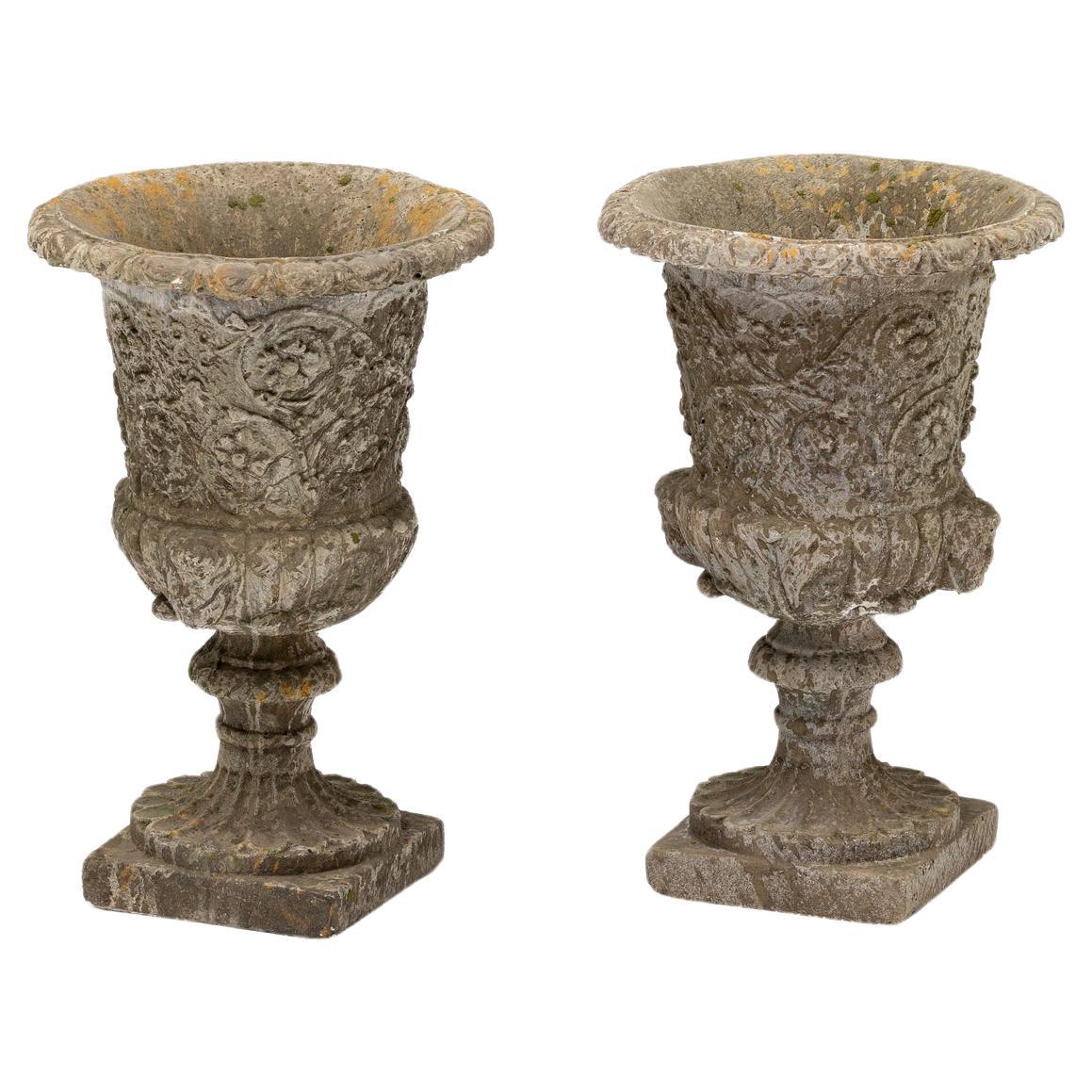 XX Century Medici Cement Vases