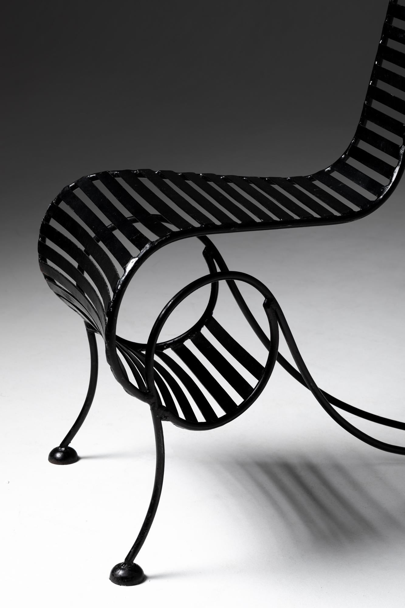 Hand-Crafted XX Century - Spine Chair by André Dubrueil For Sale