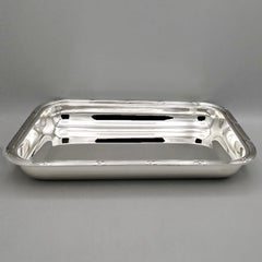 XXI Century Italian Gianmaria BUCCELLATI  Sterling silver rectangular basket