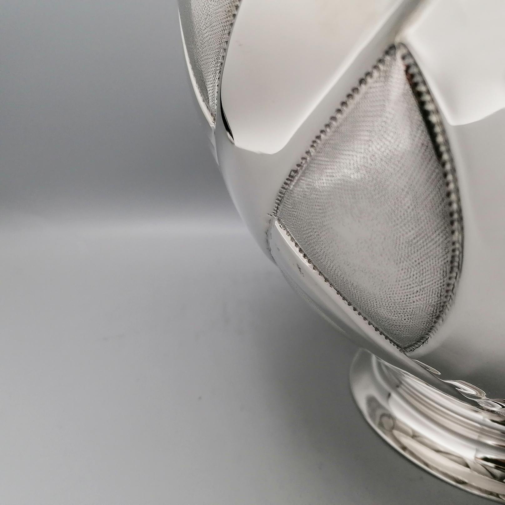 XXI° Century Italian Modern Sterling Silver Vase For Sale 2