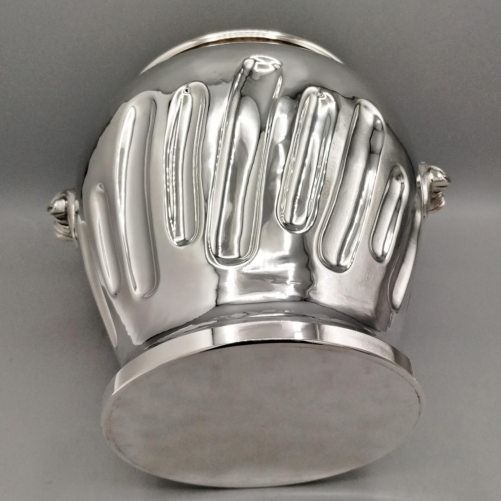 XXI Century Italian Sterling Silver Champagne Bucket in vendita 2