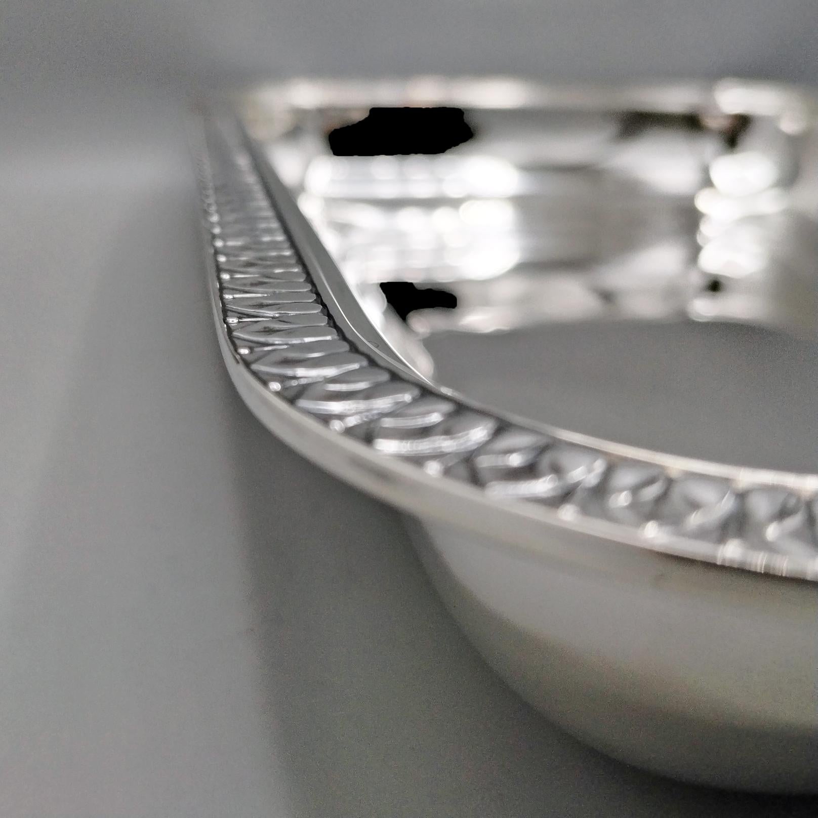 XXI Century Italian Empire Srtyle Gianmaria BUCCELLATI Sterling Silver Basket in vendita 3